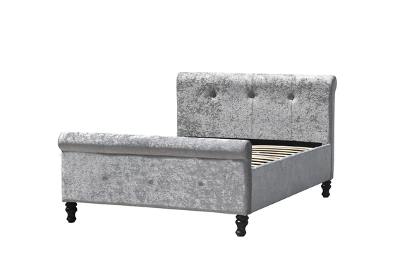 असबाबवाला फ्रेंच बेपहियों की गाड़ी Tufted भंडारण बिस्तर गैस लिफ्ट 150cm X 200cm बिस्तर आकार: