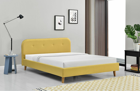 ODM Tufted Upholstered Queen Platform Bed आधुनिक सरल 140x200Cm