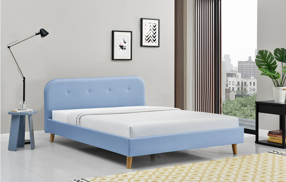 ODM Tufted Upholstered Queen Platform Bed आधुनिक सरल 140x200Cm